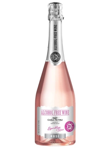 Casa Petru Vin Spumant Rose Demisec Fara Alcool 0.75L