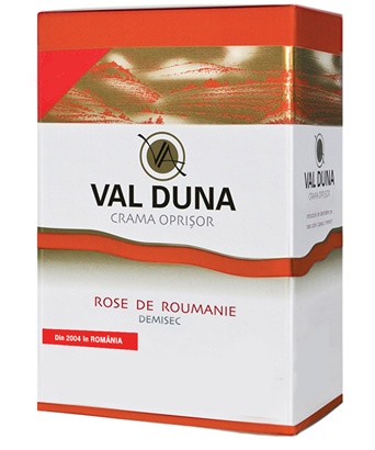 Crama Oprisor Val Duna Rose De Roumanie Demisec Bag in Box 5L