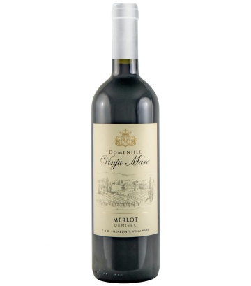 Domeniile Vînju Mare Merlot rosu demisec 0.75L