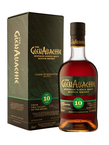 GlenAllachie Single Malt Scotch Whisky Cask Strenght Batch 8, 10 YO 0.7L