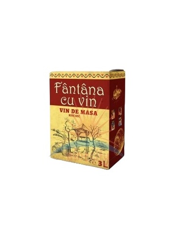 Hermeziu Fantana cu Vin Rosu Demisec Bag in Box 3L