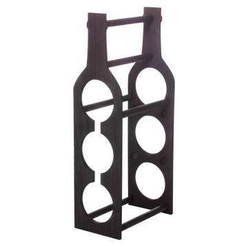 Raft Wine House negru vertical 3 sticle vin