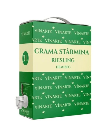 Vinarte Castel Starmina Riesling Alb Demisec Bag in Box 3L