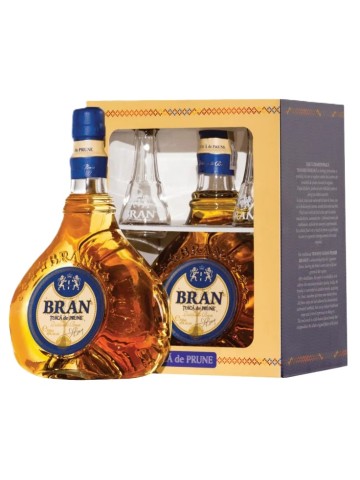 Bran Tuica de Prune Cutie 2 Toiuri 40% 0.7L
