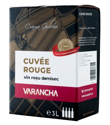 Crama Girboiu Varancha Cuvee Rouge Demisec Bag in Box 3L
