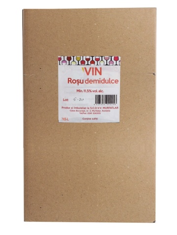 Statiunea Murfatlar Vin Rosu Demidulce Bag In Box 10L