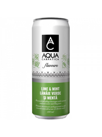 Aqua Carpatica Flavours Lime & Menta Doza 4 x 0.33L