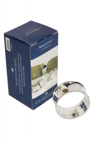 Barton & Lloyd SilverSmiths Set 4 inele servete