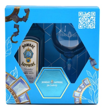 Bombay Sapphire Gin Pahar 0.7L