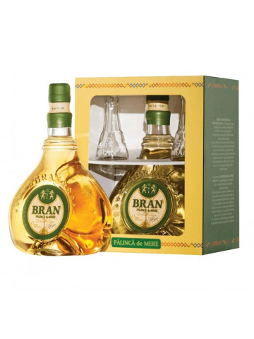 Bran Palinca de Mere Cutie 2 Toiuri 40% 0.7L