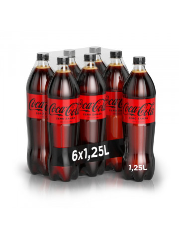 Coca-Cola Bautura Carbogazoasa Zero Zahar 1.25L 6/bax