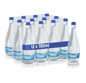 Dorna, Apa Minerală Naturală Carbogazificată Sticla 0.75L, Bax, 12 buc