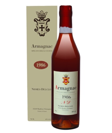 Armagnac Nismes Delclou 1986 0.7L