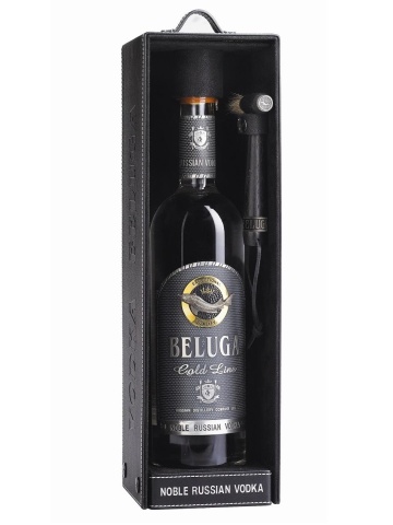Beluga Gold Line Vodka Cutie Piele Cadou 0.7L