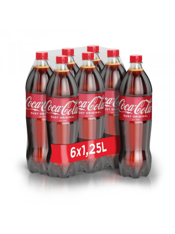 Coca-Cola Bautura Carbogazoasa Original 1.25L 6/bax