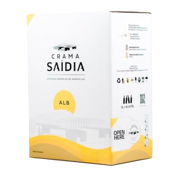 Crama Saidia Cupaj Alb Demisec Bag in Box 2L