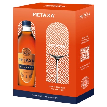 Metaxa 7 Stele Cutie Pahar 0.7L