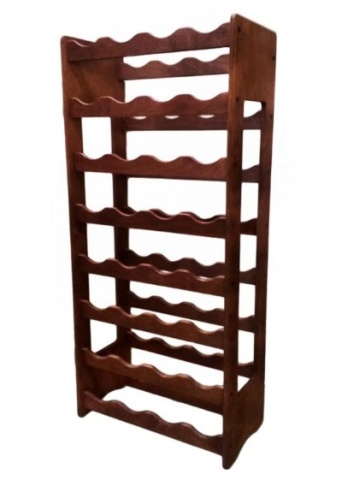 Raft lemn pentru 32 sticle vin