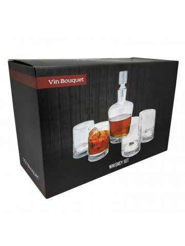 Vin Bouquet Set whisky din sticla transparenta