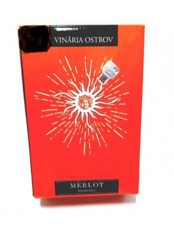 Vinaria Ostrov Merlot Bag In Box 3L