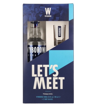 Wyborowa Vodka + 2 Shot Glass 0.7L