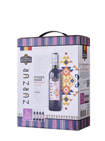 Domeniile Bohotin Zurzur Feteasca Neagra Demisec Bag in Box 3L