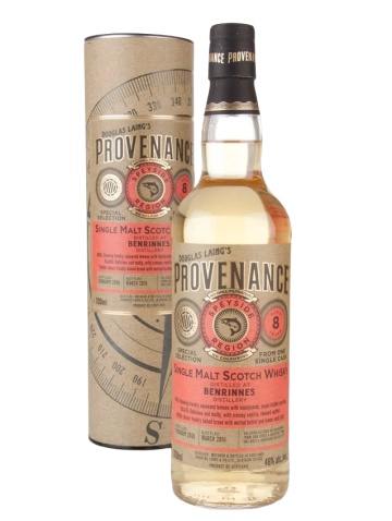 Provenance Benrinnes Single Malt Scotch Whisky, 8 YO 0.7L