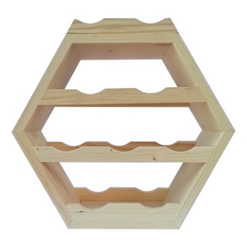 Raft hexagonal 9 sticle vin