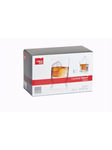 Vacu Vin Set 2 pahare cocktail Rocks