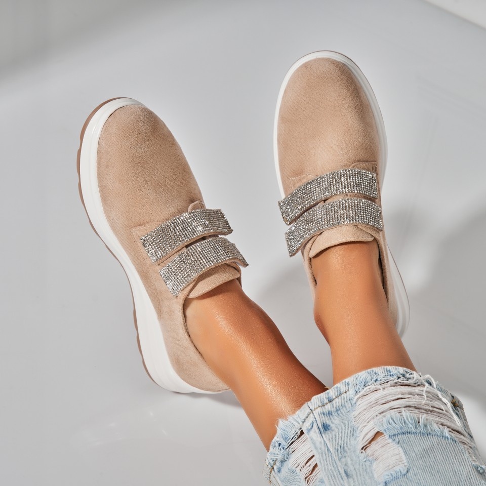 Ежедневни обувки Обърната Екологична Кожа Бежов Alaia2