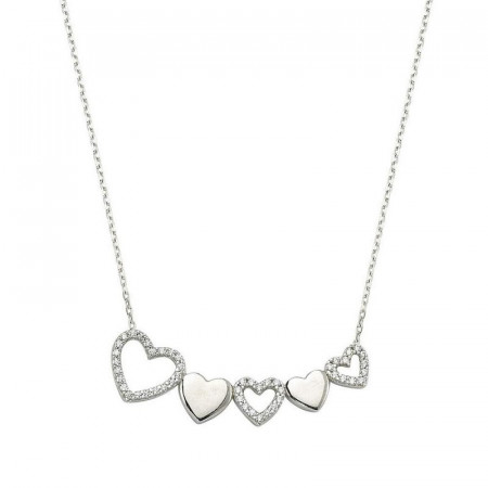 Sterling Silver in Turkish Wholesale Heart Necklace