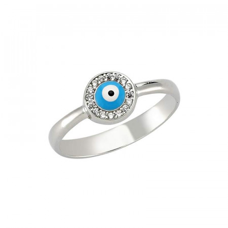 Wholesale Cz Turkish evil eye ring