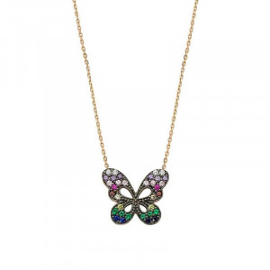 Butterfly Silver Necklace Wholesale