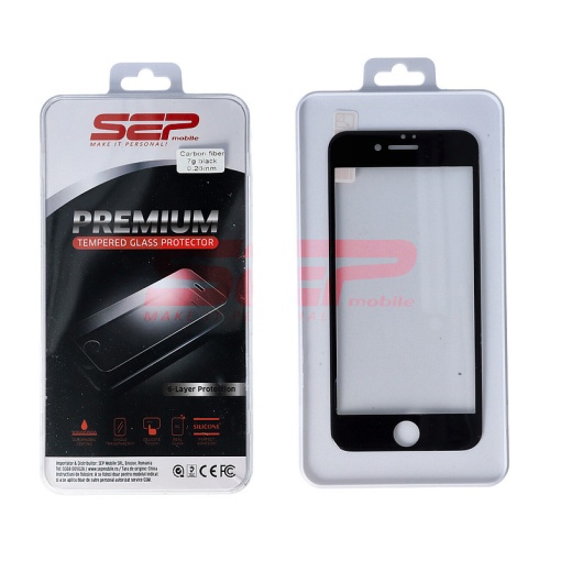 Geam protectie display sticla Full Face Apple iPhone 7 BLACK