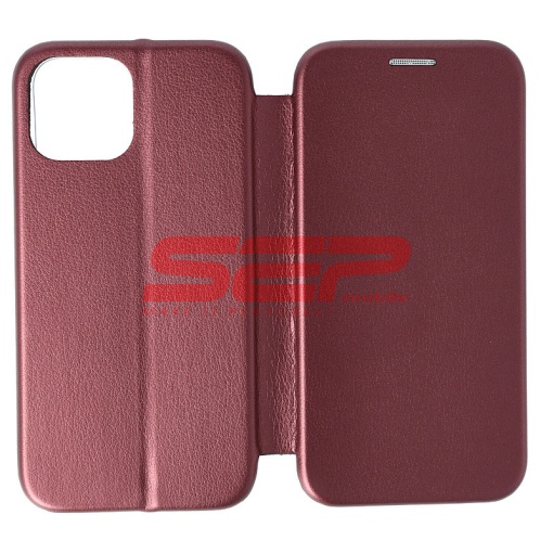 Husa FlipCover Round Apple iPhone 13 mini Wine