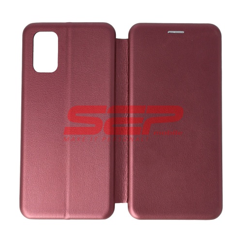 Husa FlipCover Round Samsung Galaxy A72 Wine