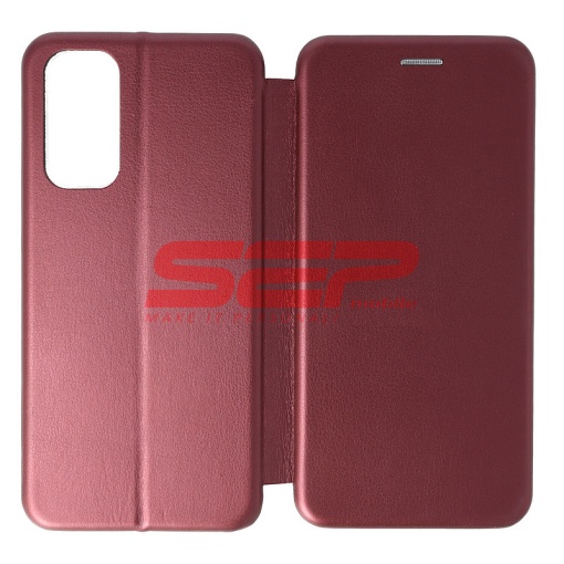Husa FlipCover Round Xiaomi Redmi Note 11s Wine