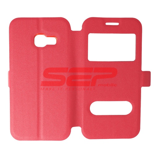 Husa FlipCover Smart View Samsung Galaxy A3 2017 RED