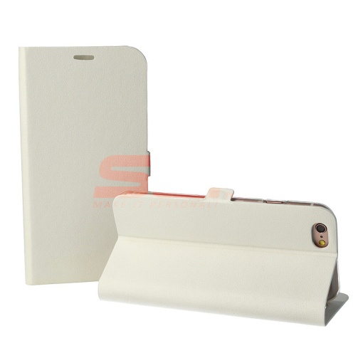 Husa FlipCover Stand Magnet Apple iPhone 7 ALB