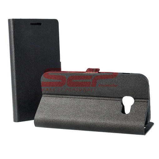 Husa FlipCover Stand Magnet Samsung Galaxy A80 NEGRU
