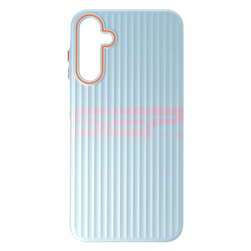 Husa PC Metallic Lines Samsung Galaxy A15 5G Light Blue