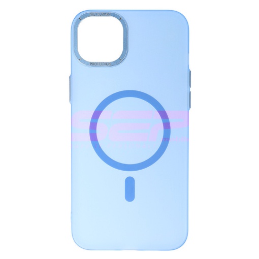 Husa PC MetalRing Magsafe Apple iPhone 15 Plus Blue