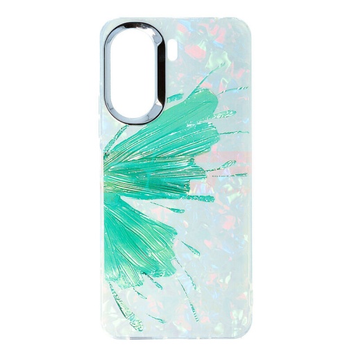 Husa silicon Aurora Shell Xiaomi Redmi 13C 4G Green Butterfly