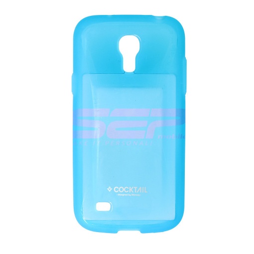 Husa silicon Cocktail Samsung I9190 Galaxy S4 mini ALBASTRU