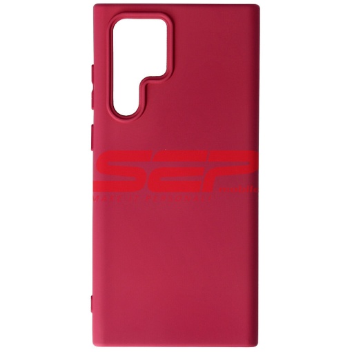Husa silicon High Copy Samsung Galaxy S22 Ultra Burgundy