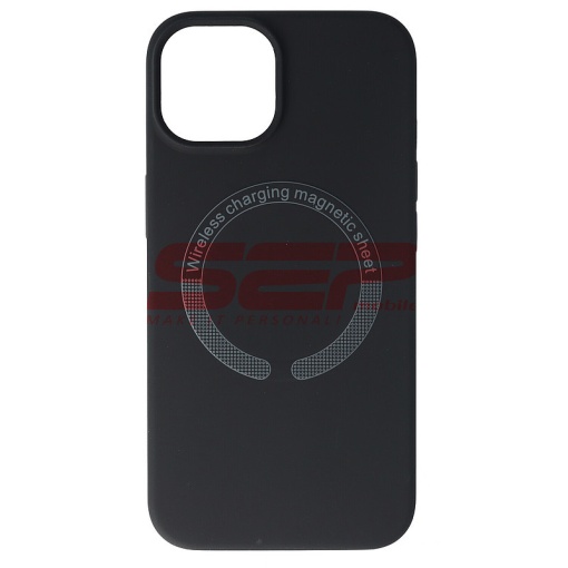 Husa silicon Mag Cover Apple iPhone 15 Black