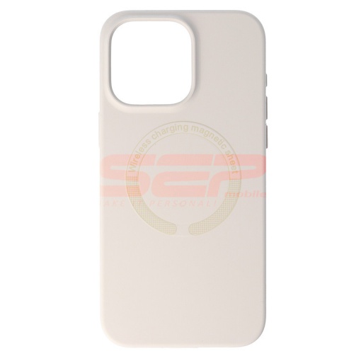 Husa silicon Mag Cover Apple iPhone 15 Pro Max Natural Titanium