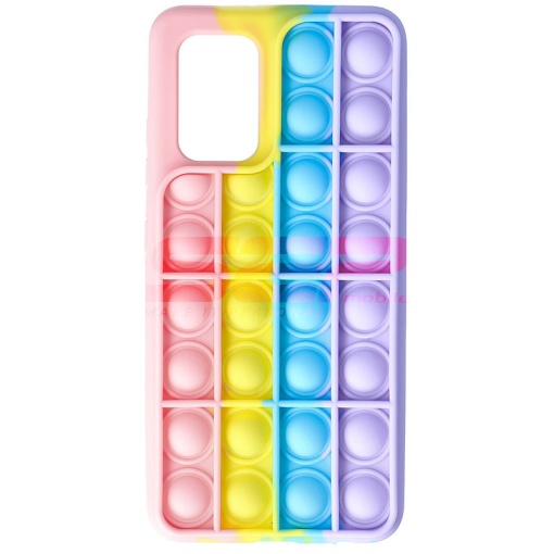 Husa silicon Pop IT Bubble Samsung Galaxy A32 5G Rainbow