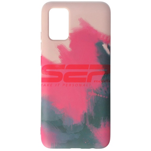 Husa silicon Watercolor Samsung Galaxy A02s / M02s Berry