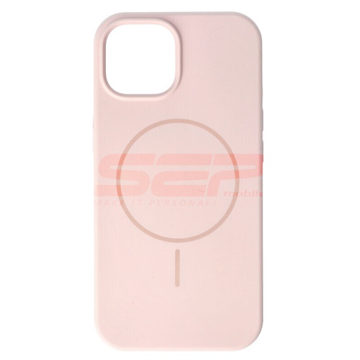 Husa Soft Silicone Magsafe Apple iPhone 15 Pink Sand